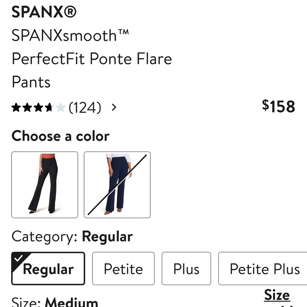 SPANX Classic Spanxsmooth pointe Black Flare Pants, size Large - Picture 11 of 11